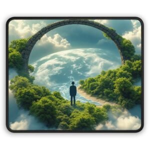 Gaming Mouse Pad — Dreamscape Portal Design (Surreal Landscape, Earth View)