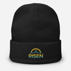 Risen Embroidered Beanie