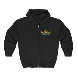 Kingdom crown and cross Hoodie | Religious faith zip-up sweatshirt